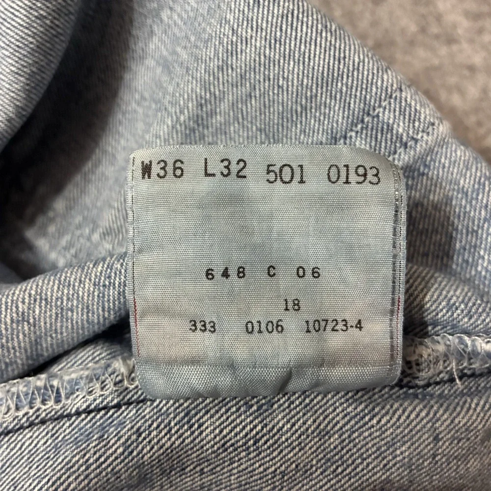 Vintage Levis Jeans Mens 32x30 Blue 501 Button Fly Original Denim Pants Y2K